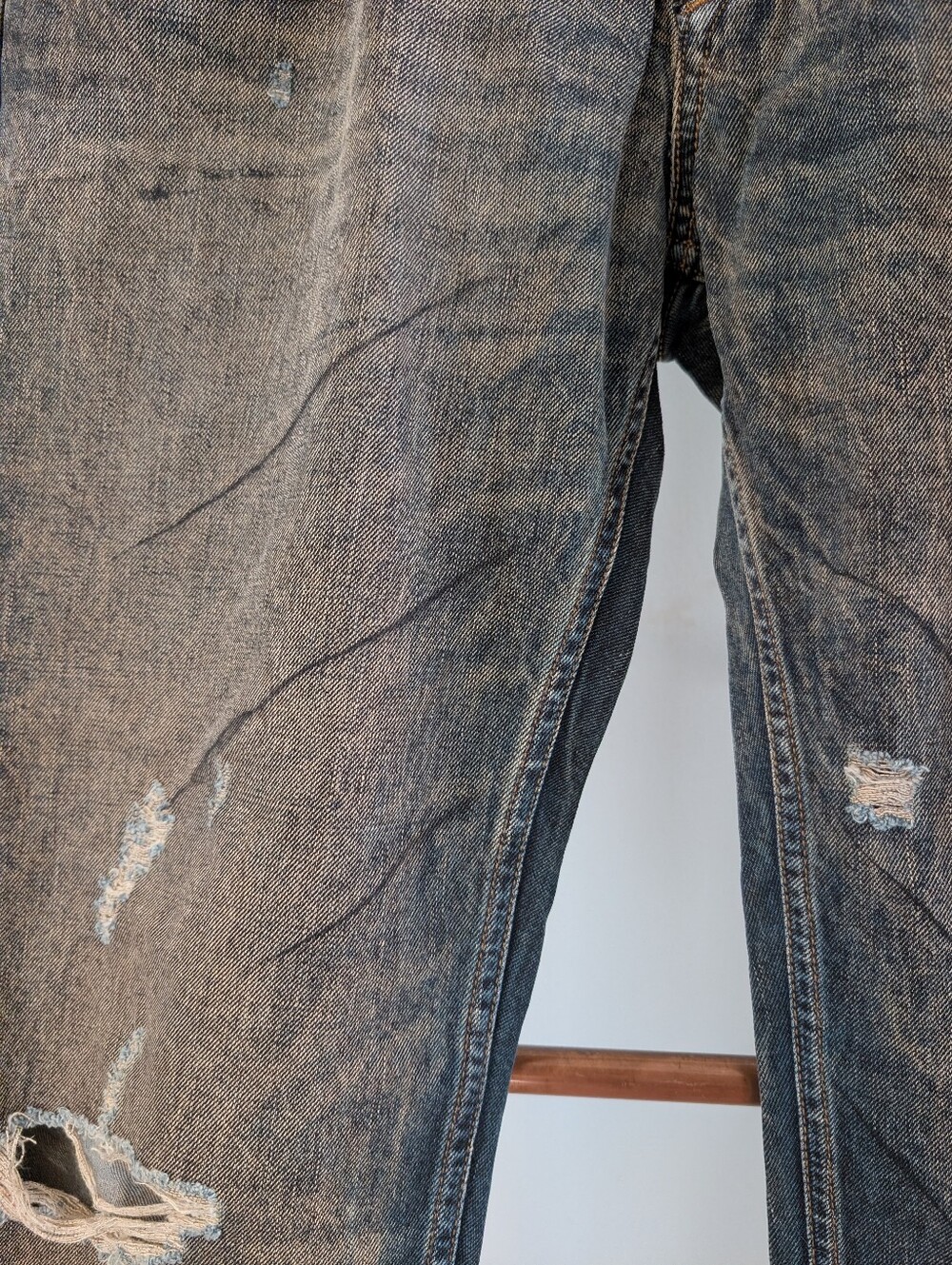 'Diesel' Distressed Jeans Larkee-Beex SP (Regular-Tapered) Waist 33 / Length 32 - Picture 6 of 16